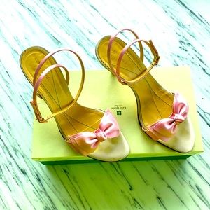 Kate Spade Monarch Pink/Satin Heels 8M